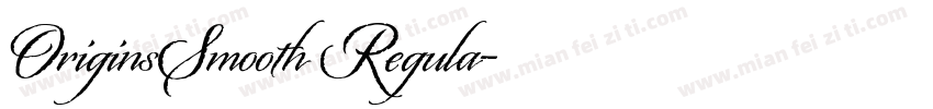 OriginsSmooth Regula字体转换